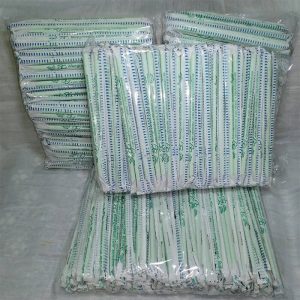 Compostable 8mm x 11” PLA Straws - BULK - (Individually Wrapped)