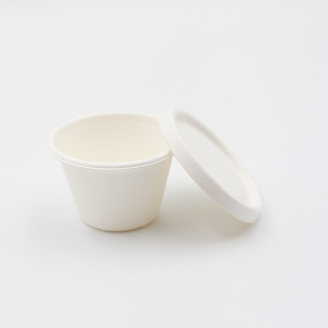 Bagasse LID for 4 oz Bagasse Container